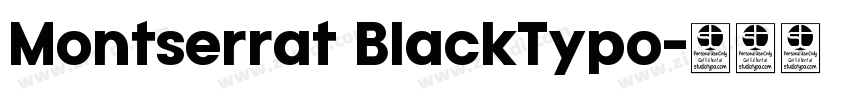 Montserrat BlackTypo字体转换